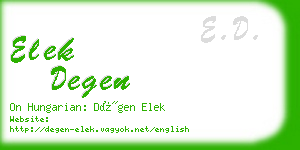 elek degen business card